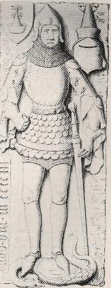 gravure d'un chevalier